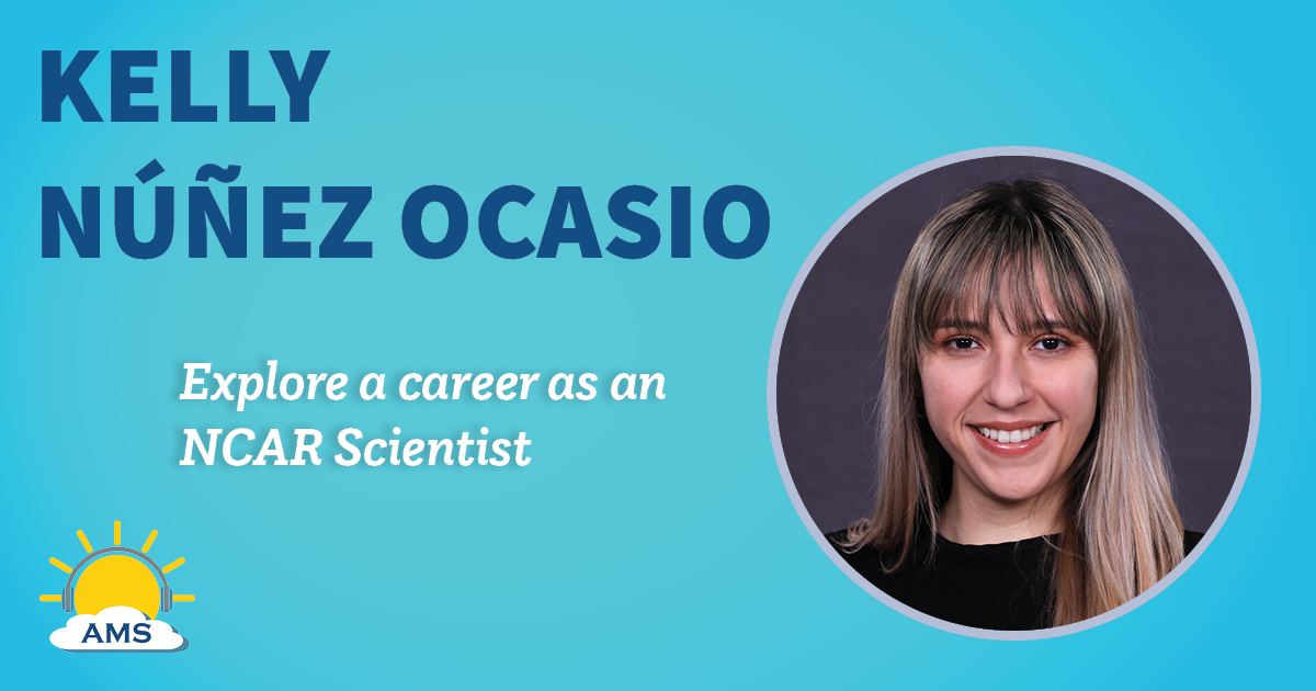 Kelly Núñez Ocasio headshot graphic with teaser text that reads "explore a career as an assistant professor "